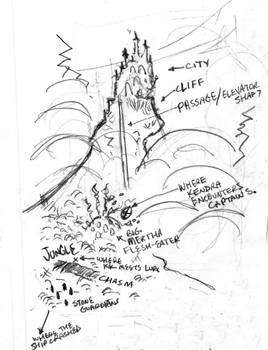 City on the Storm "map" sketch.